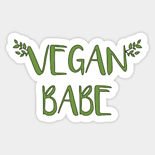 Vegan Babe Sticker